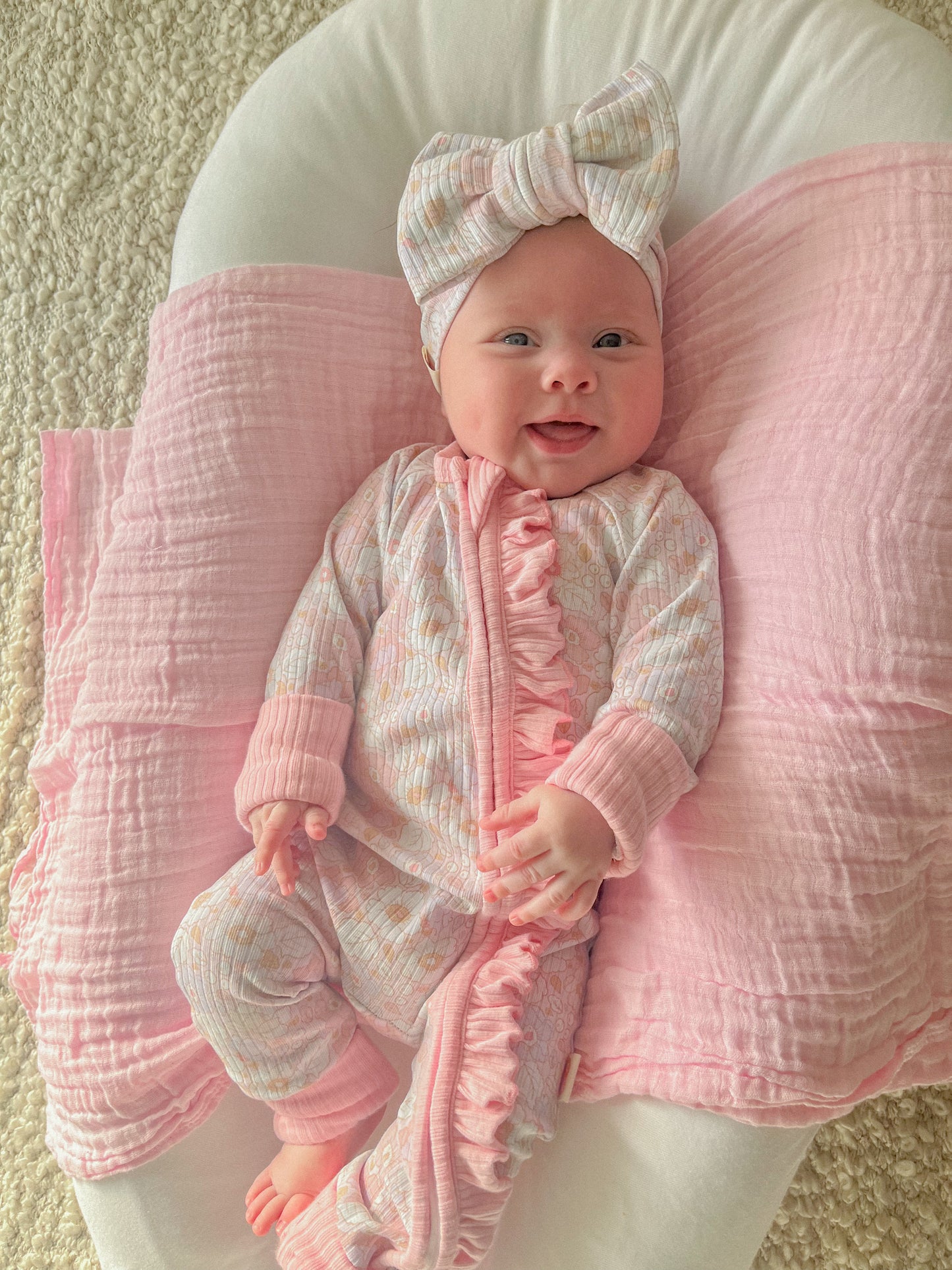 Autumn Headband - Pink Floral