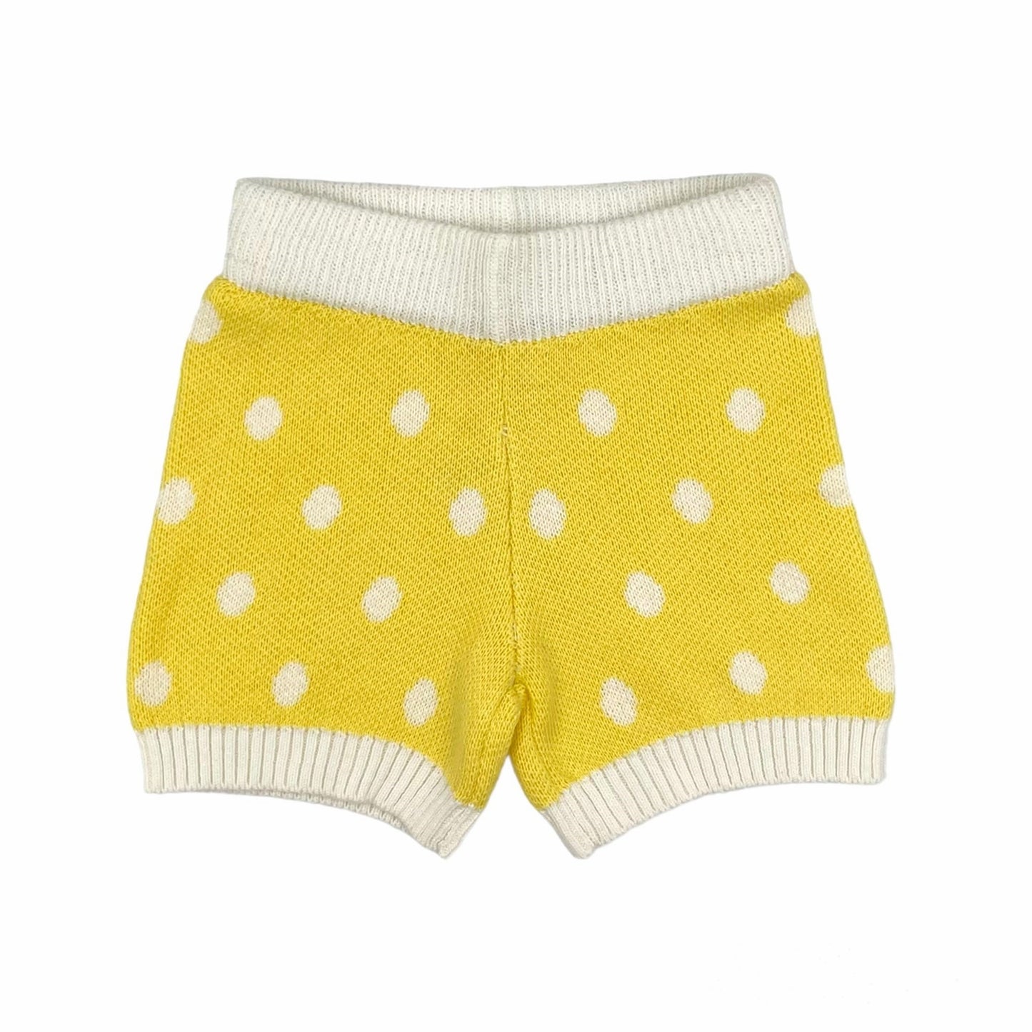 Polka Knit Shorts - Pineapple
