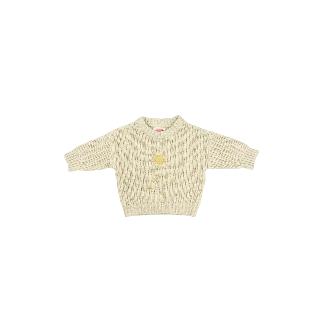 Sun, Moon & Stars Sweater - Oat