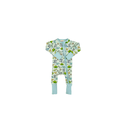Dino Romper - Sky Blue