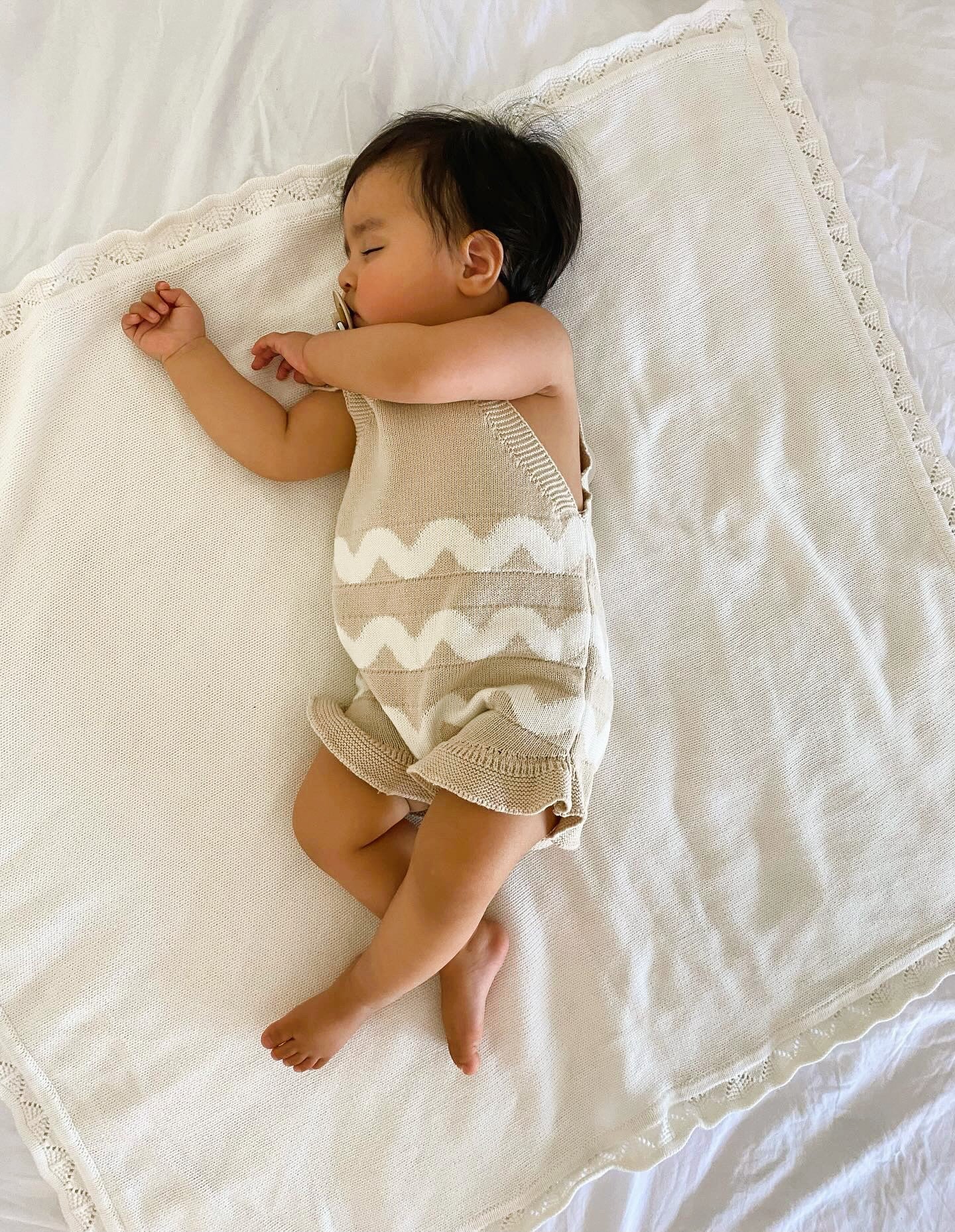 Ric Rac Ruffle Romper - Taupe