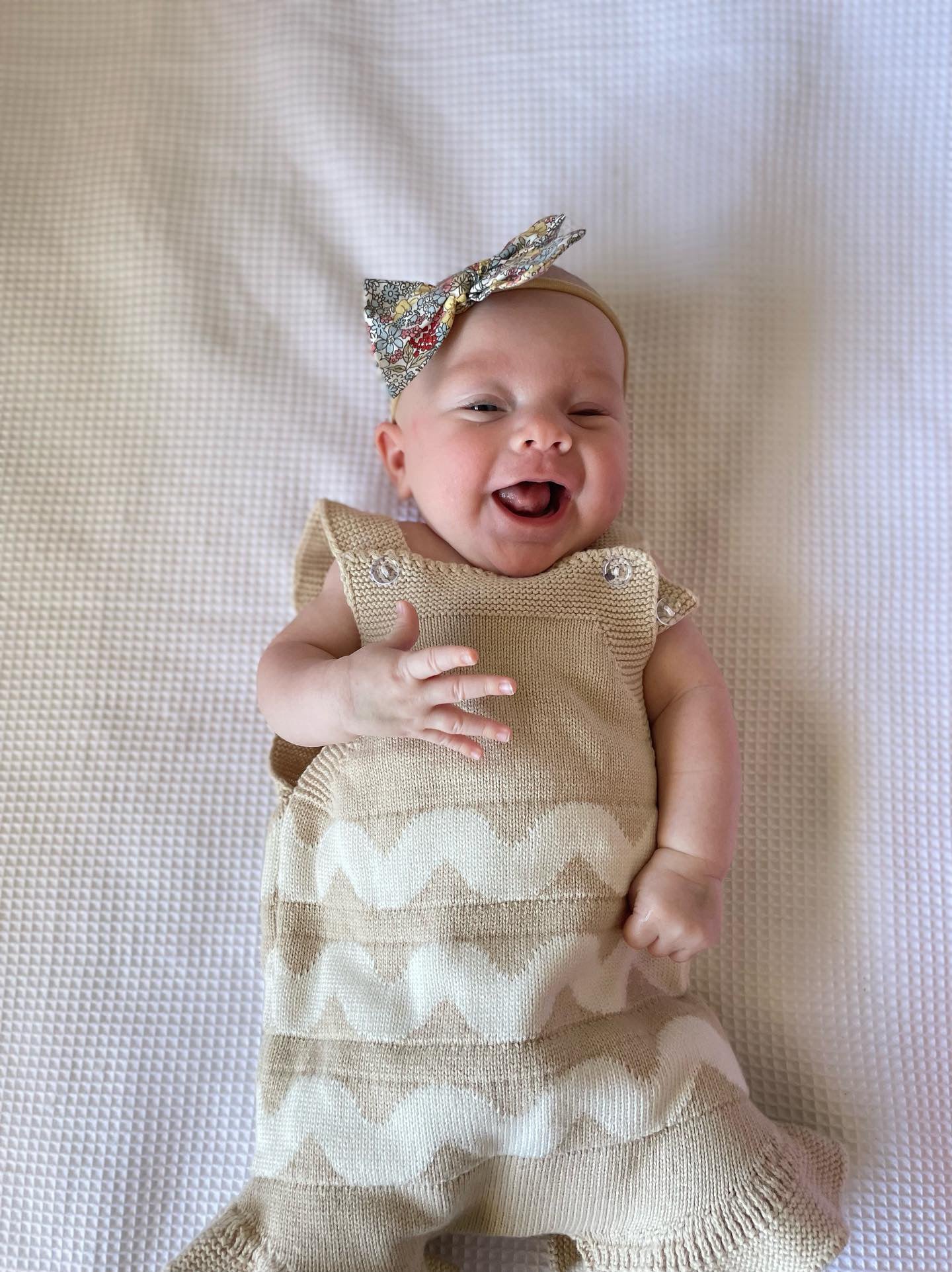 Ric Rac Ruffle Romper - Taupe