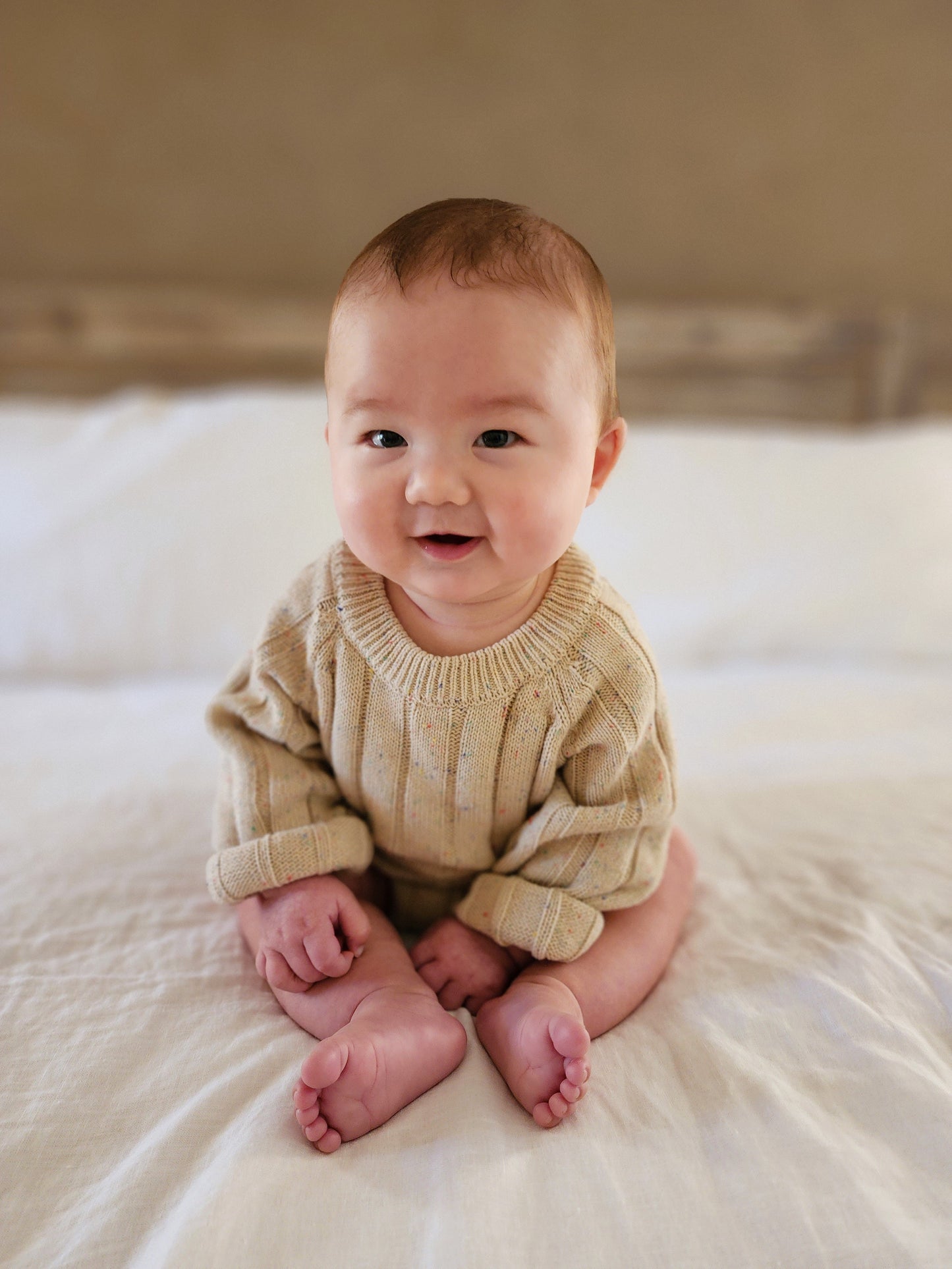 Sweater Romper - Taupe