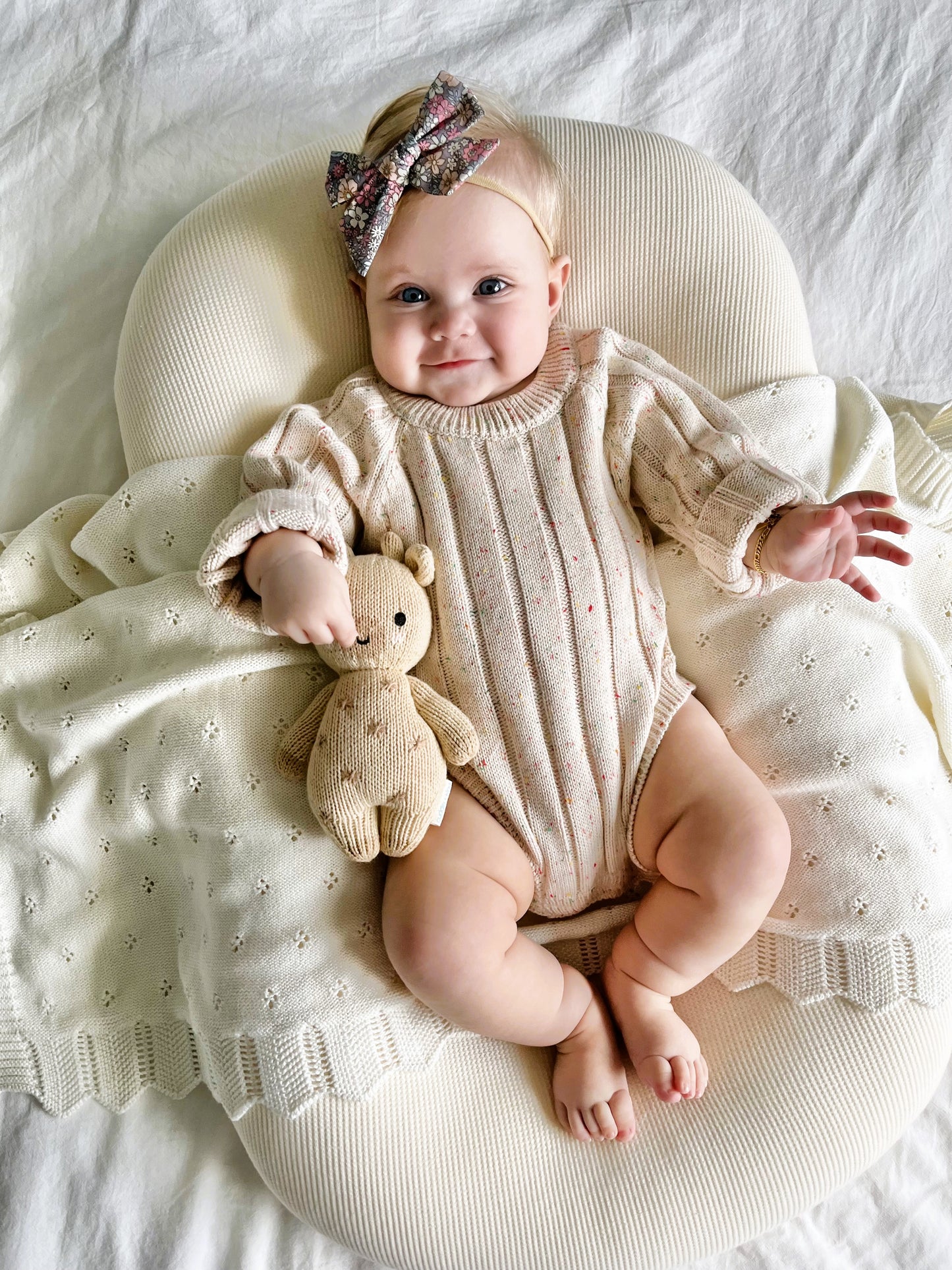 Sweater Romper - Cream