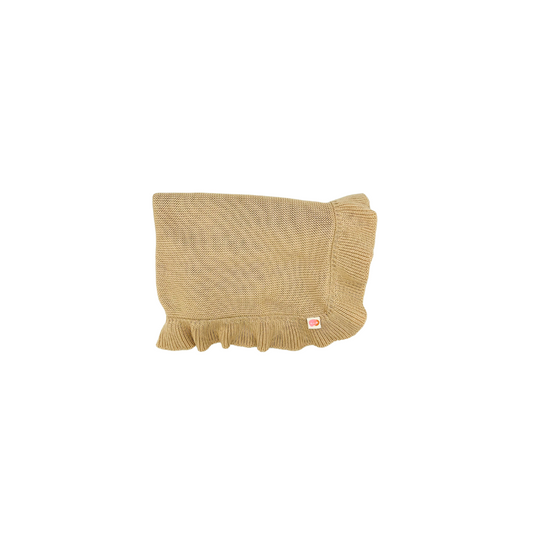 Ruffle Blanket - Taupe
