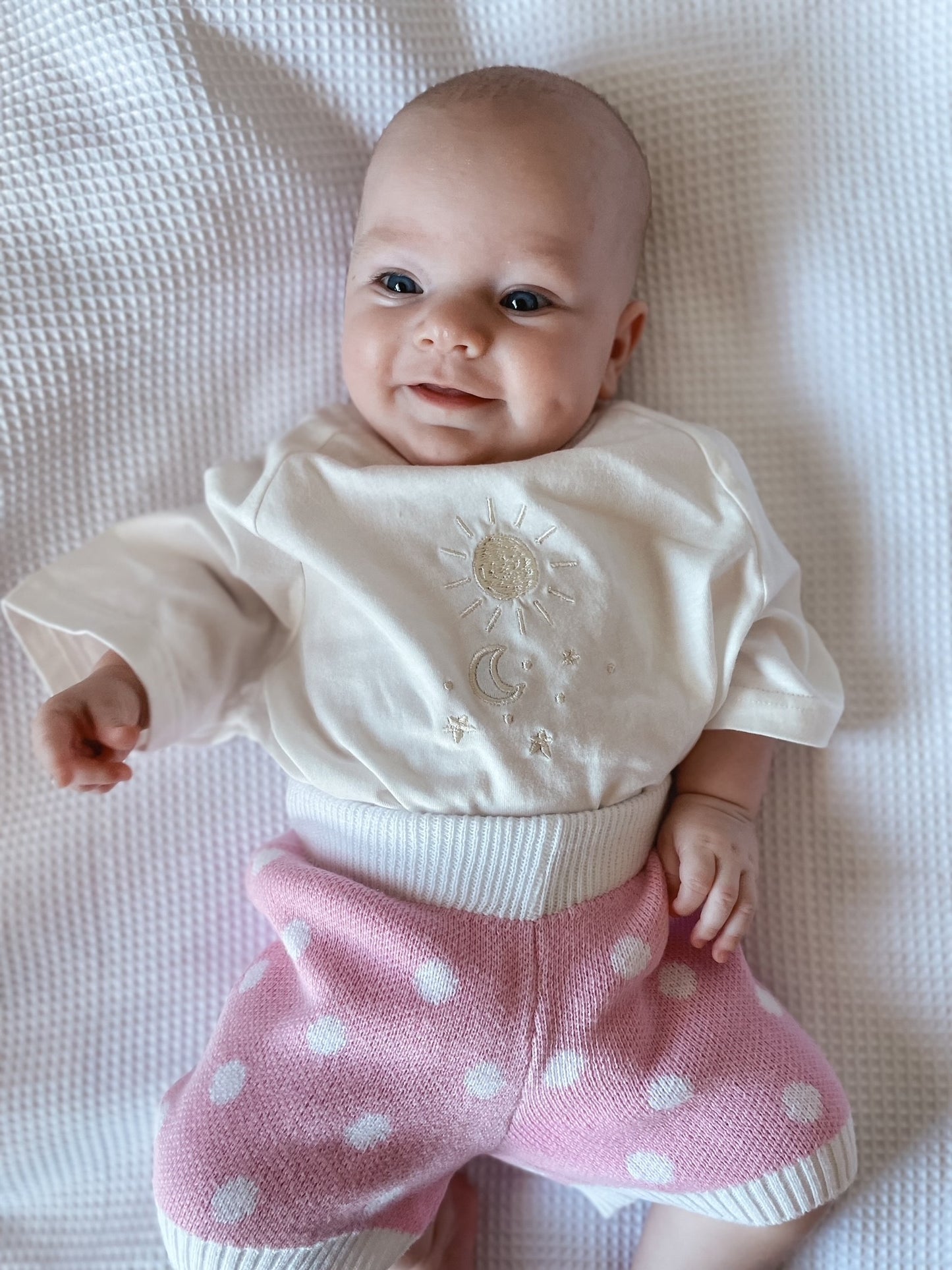 Polka Knit Shorts - Rose Pink