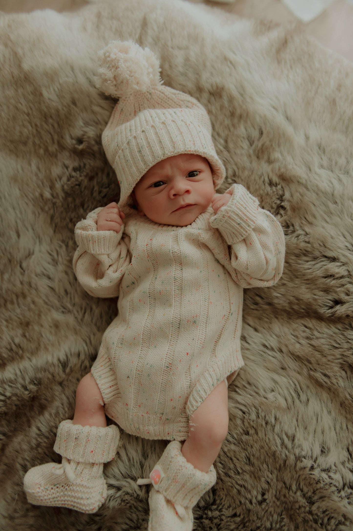 Sweater Romper - Cream