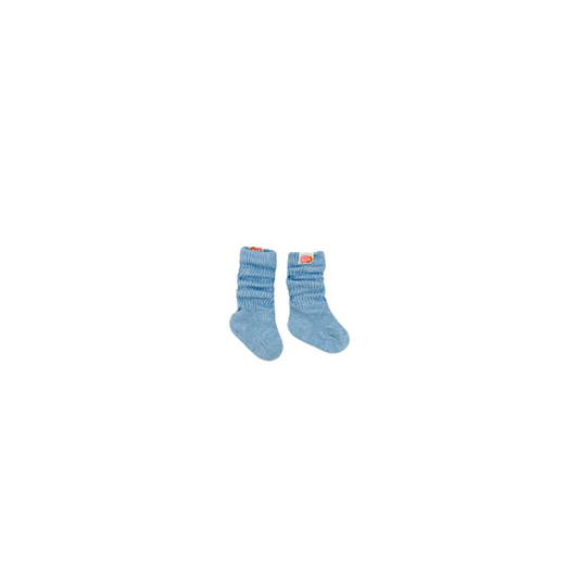 Slouchy Socks - Marble Blue