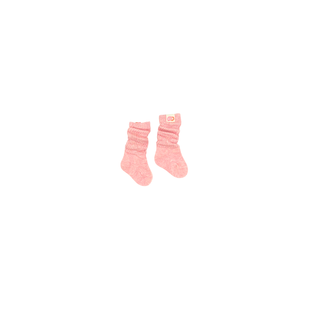 Slouchy Socks - Marble Pink